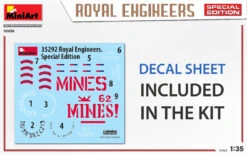 MiniArt 1/35 Royal Engineers Special Edition 35292 -Radio Controlled Model Shop 35292 decal