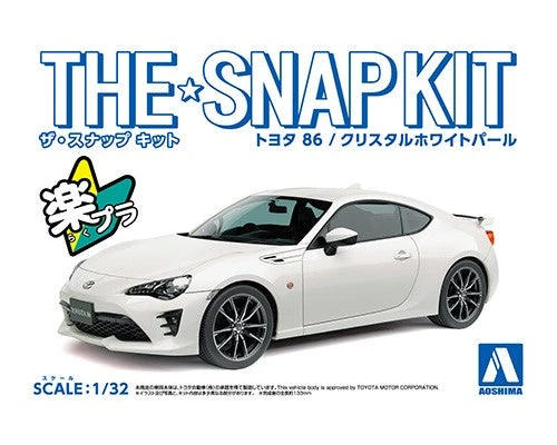 Plastic Kit AOSHIMA TOYOTA 86 (Crystal White Pearl) 1/32 Scale 05418 1 Plastic Kit AOSHIMA TOYOTA 86 (Crystal White Pearl) 1/32 Scale 05418