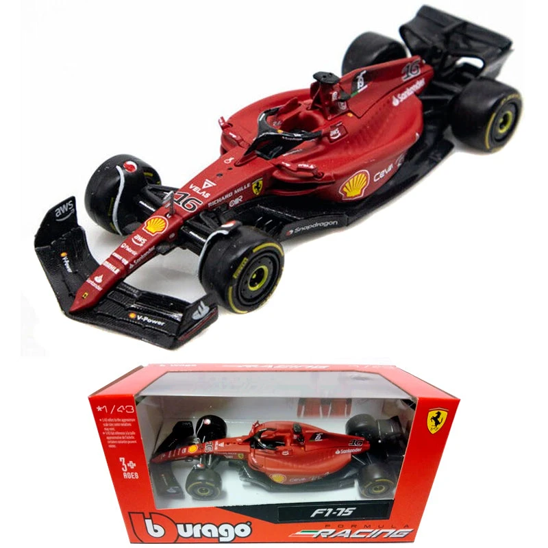 Bburago 1/43 F1 Ferrari F1-75 (2022) Leclerc (No.16) B18-36832L 1 Bburago 1/43 F1 Ferrari F1-75 (2022) Leclerc (No.16) B18-36832L