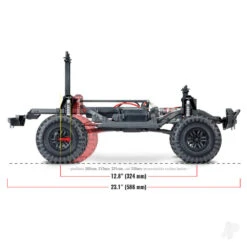 Traxxas TRX-4 Land Rover Defender 1:10 4X4 Electric Trail Crawler With Winch Black (+ TQi 4-ch XL-5 HV Titan 550) -Radio Controlled Model Shop TRX82056 84 BLK 17