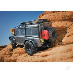 Traxxas TRX-4 Land Rover Defender 1:10 4X4 Electric Trail Crawler With Winch Silver (+ TQi 4-ch XL-5 HV Titan 550) -Radio Controlled Model Shop TRX82056 84 SLVR 10