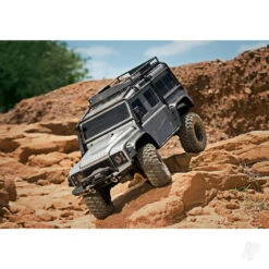 Traxxas TRX-4 Land Rover Defender 1:10 4X4 Electric Trail Crawler With Winch Silver (+ TQi 4-ch XL-5 HV Titan 550) -Radio Controlled Model Shop TRX82056 84 SLVR 6