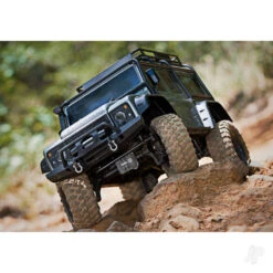 Traxxas TRX-4 Land Rover Defender 1:10 4X4 Electric Trail Crawler With Winch Silver (+ TQi 4-ch XL-5 HV Titan 550) -Radio Controlled Model Shop TRX82056 84 SLVR 7