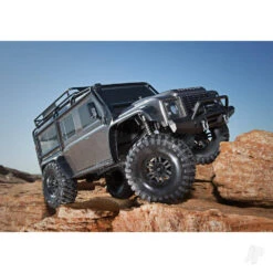 Traxxas TRX-4 Land Rover Defender 1:10 4X4 Electric Trail Crawler With Winch Silver (+ TQi 4-ch XL-5 HV Titan 550) -Radio Controlled Model Shop TRX82056 84 SLVR 9