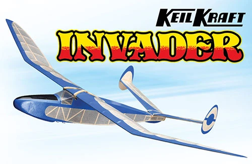 Keil Kraft Invader Kit - 40 Inch Free-Flight Towline Glider 1 Keil Kraft Invader Kit - 40 Inch Free-Flight Towline Glider