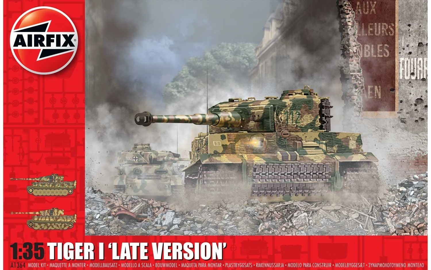 Airfix 1/35 Tiger I Late Version A1364 1 Airfix 1/35 Tiger I Late Version A1364