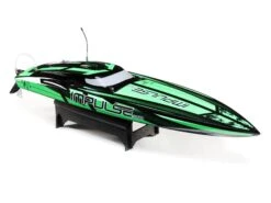 Proboat Impulse 32 Brushless Deep-V RTR With Smart - Black/Green -Radio Controlled Model Shop b prb08037t1 b