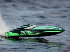 Proboat Impulse 32 Brushless Deep-V RTR With Smart - Black/Green -Radio Controlled Model Shop b prb08037t1 w