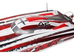 Proboat Blackjack 42 Inches 8S Brushless Catamaran RTR: White/Red 32 Proboat Blackjack 42 Inches 8S Brushless Catamaran RTR: White/Red -Radio Controlled Model Shop b prb08043t2 k