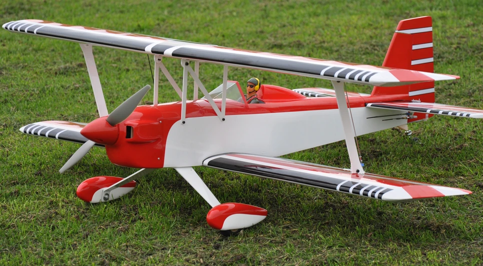 Max Thrust Pro-Built Balsa Double Trouble Red 1 Max Thrust Pro-Built Balsa Double Trouble Red