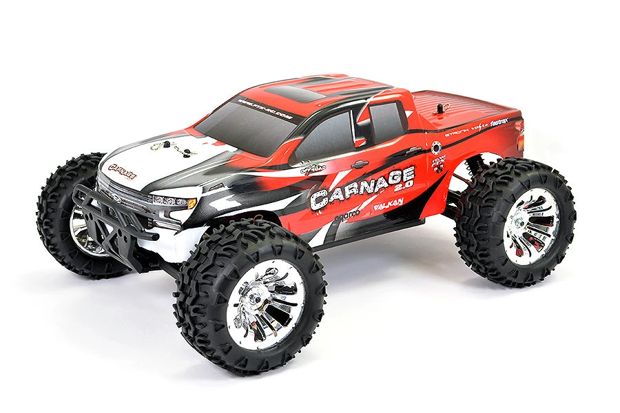 FTX CARNAGE 2.0 1/10 BRUSHED TRUCK 4WD Ready To Run - RED 12 FTX CARNAGE 2.0 1/10 BRUSHED TRUCK 4WD Ready To Run - RED - Image 12