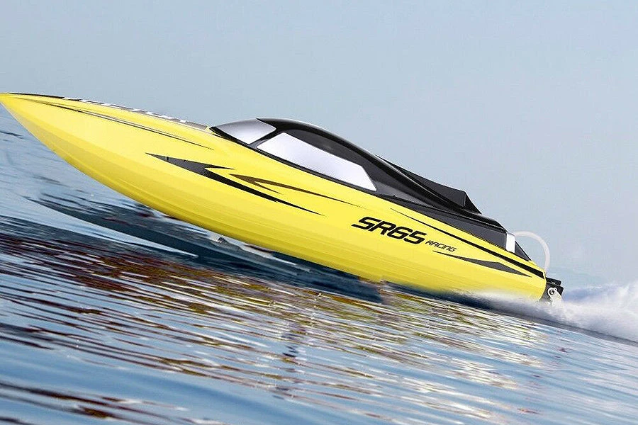 Vector SR65 Brushless ARTR Racing Boat (Yellow) (No Battery Or Charger) 2 Vector SR65 Brushless ARTR Racing Boat (Yellow) (No Battery Or Charger) - Image 2