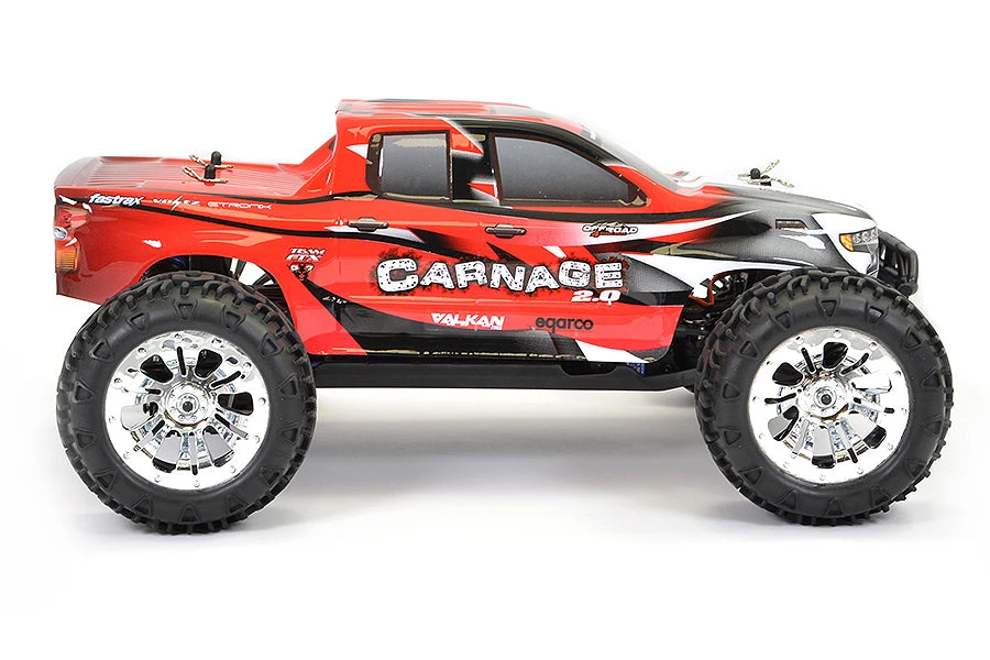 FTX CARNAGE 2.0 1/10 BRUSHED TRUCK 4WD Ready To Run - RED 13 FTX CARNAGE 2.0 1/10 BRUSHED TRUCK 4WD Ready To Run - RED - Image 13