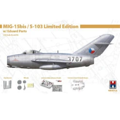 Hobby 2000 1/48 MiG-15bis/S-103 W/Eduard Parts Ltd Edition 48007LE