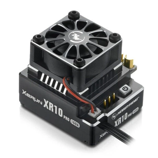 HOBBYWING XERUN XR10 PRO V4 SPEED CONTROL - BLACK -Radio Controlled Model Shop hw30112600bk