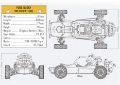 TT RC SPORT PUBG 2WD SINGLE SEAT 1/12 BUGGY Ready To Run