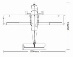 XFLY TASMAN BUSH/TRAINER 1500MM WINGSPAN W/O TX/RX/BATT -Radio Controlled Model Shop image4 1 9