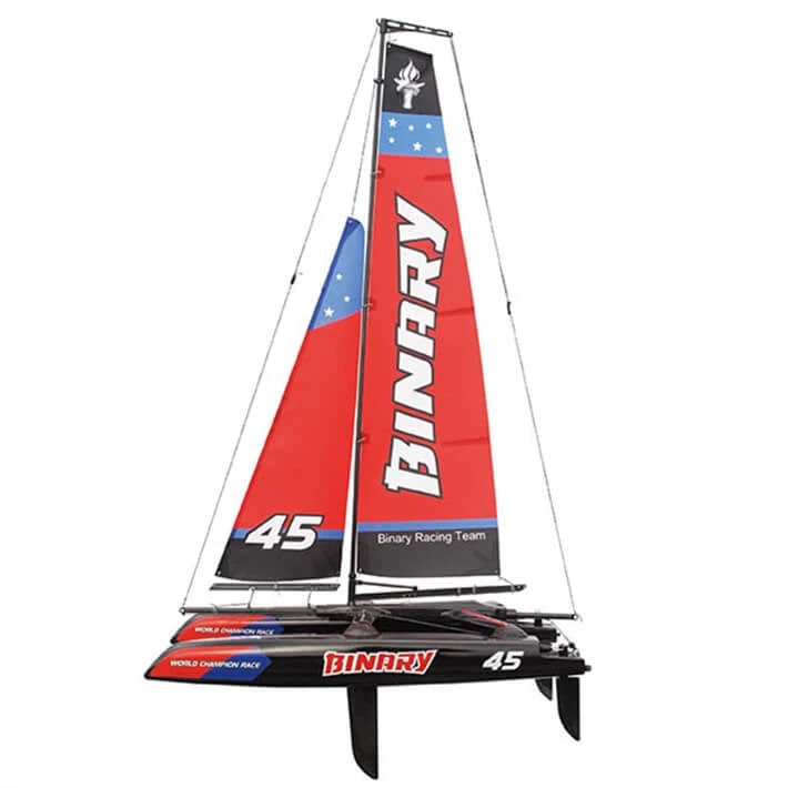 JOYSWAY BINARY 400mm MINICATAMARAN SAILBOAT RTR RED 1 JOYSWAY BINARY 400mm MINICATAMARAN SAILBOAT RTR RED