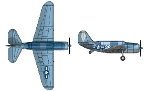 Trumpeter SB2C Helldiver For USS Essex (qty 6) 1:350 1 Trumpeter SB2C Helldiver For USS Essex (qty 6) 1:350