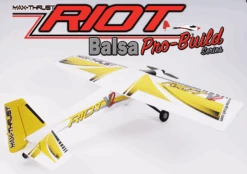 Max Thrust Pro-Built Balsa Riot Yellow