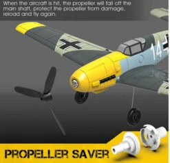 VOLANTEX MESSERSCHMITT BF109 4CH 400MM BRUSHED With GYRO EPP - Ready To Fly -Radio Controlled Model Shop screenshot 2022 07 29 140446