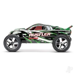 Traxxas Traxxsas Rustler XL-5 2WD (TQ/No Batt Or Chg) - Green -Radio Controlled Model Shop trx37054 4 grn 2