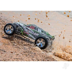 Traxxas Traxxsas Rustler XL-5 2WD (TQ/No Batt Or Chg) - Green -Radio Controlled Model Shop trx37054 4 grn 4